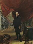 Charles Wilson Peale The Artist in his Museum oil